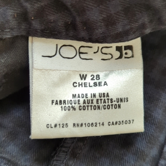 Joe's Jeans Chelsea Gingham Low Rise Ultra Slim Skinny Jeans Midnight Blue 28 - Picture 10 of 15